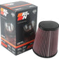 K&N Universal Clamp-On Air Filter 3-1/2in 10 Degree Flange 5-3/4in B 4-1/2in x 3-1/4in T 7in H