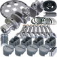 Eagle Chevy 350 1Pc 3.750in Crank 5.700in I-Beam Rods 4.060in Pistons 168 Tooth FP Balanced Assembly