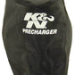 K&N Precharger Air Filter Wrap Round Straight Black 3.625in ID x 9in H