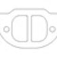Cometic Pontiac 326/350/389/400/421/428/455 V8 .030in MLS Exhaust Manifold Gasket Set