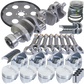 Eagle Chevy 350 1Pc 3.750in Crank 5.700in I-Beam Rods 4.060in Pistons 153 Tooth FP Balanced Assembly