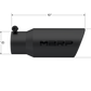 MBRP Universal Tip 4in OD 3in Inlet 10in Length Angled Rolled End Black