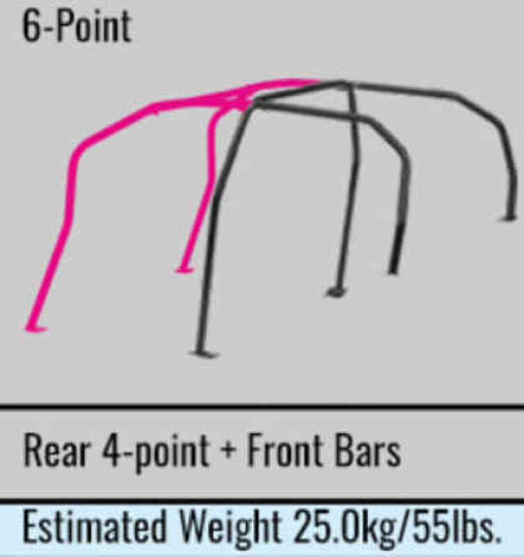 Cusco SE3P 2 Passenger 6P Dash Escape Safety 21 Roll Cage (S/O / No Cancel)