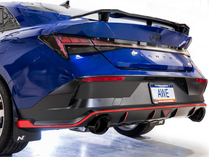 AWE 22-26 Hyundai Elantra N Track Edition Cat-Back Exhaust - Diamond Black Tips