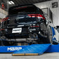 MBRP 2022 Volkswagon Golf R MK8 T304 Stainless Steel 3in Cat-Back, Quad Rear Exit- Carbon Fiber Tips