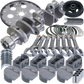 Eagle Chevy 350 1Pc 3.750in Crank 6.000in I-Beam Rods 4.060in Pistons 168 Tooth FP Balanced Assembly