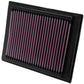 K&N Replacement Air Filter FORD FIESTA 1.3L-I4; 2002