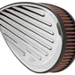 K&N H/D Sportster Filter Kit Teardrop Grooved Intake System