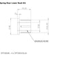 SuperPro 19-23 Ford Ranger Rear Leaf Spring Lower Bush Kit