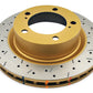 DBA 07+ Toyota Landcruiser 200 Series Front Drilled and Slotted 4000 Series Rotor