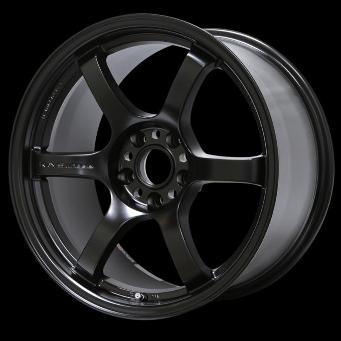 Gram Lights 57DR 15x8.0 +28 5-114.3 Semi Gloss Black Wheel