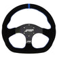 PRP Suede D-Shape Steering Wheel - Blue