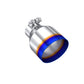 MBRP Universal Burnt SS Tip 2.5in ID / 4.5in OD Out / 6.5in Length Angle Cut Single Wall