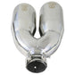 aFe Takeda 2.5in 304 Stainless Steel Clamp-on Tip Passenger Side 2.5in Inlet 4inDual - Polished