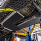 Rugged Ridge 18-23 Jeep Wrangler JLU 4dr Alum. Skid Plate for Gas Tank/Exhaust - Tex. Blk