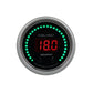 Autometer 52.4mm Black Switchable 0-100 Fuel Level / 8-18V Voltmeter Sport-Comp Elite Digital Gauge