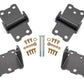 BMR 78-87 G-Body Motor Mount Kit Upper & Lower Solid - Black Hammertone