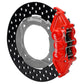 Wilwood 2019 Polaris Turbo UTV6 Rear Kit 11.25in Drilled - Red