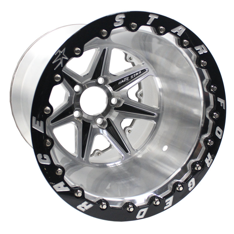 Race Star 72 ValStar 15x12 / 5x4.75BC / 3.5BS / 3.072in CB / Machined w/Black Accents Wheel