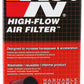 K&N Universal Rubber Filter 2.125in Flange ID 3.5in Base OD 3.5in Top OD 5in Height
