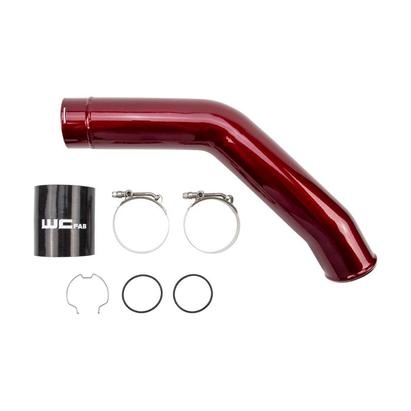 Wehrli 15-24 Ford 6.7L Power Stroke 3in Hot Side Intercooler Pipe - WCFab Grey