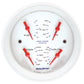 Autometer Marine White 3-3/8in Gauge - 100PSI