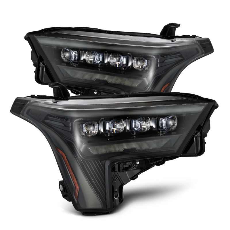 AlphaRex 22-23 Toyota Tundra/Sequoia LED Proj Headlights Alpha-Blk w/ Seq Activ Light/Seq Signal/DRL