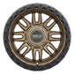 Weld Off-Road Swift 17x9in - 8x180 BP - ET-12 - 124.3mm CB - Satin Bronze Wheel & Black Ring