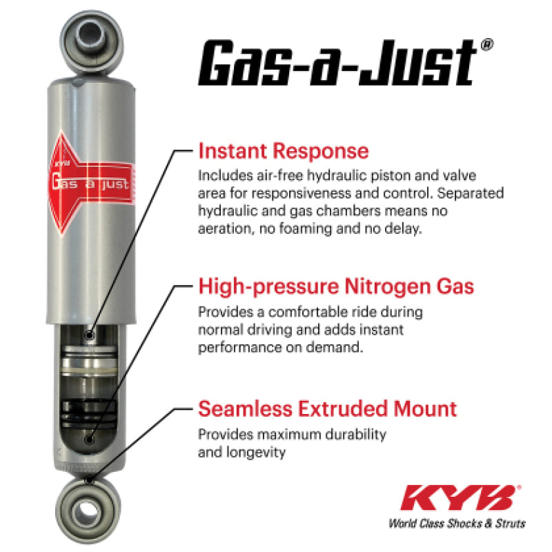 KYB 2020+ RAM 2500 Pickup 2WD 6.7 Diesel (w/o Rear Air Springs) Gas-a-Just Gas Shock - Rear
