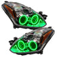 Oracle 10-12 Nissan Altima Coupe LED Headlight Halo Kit - Green