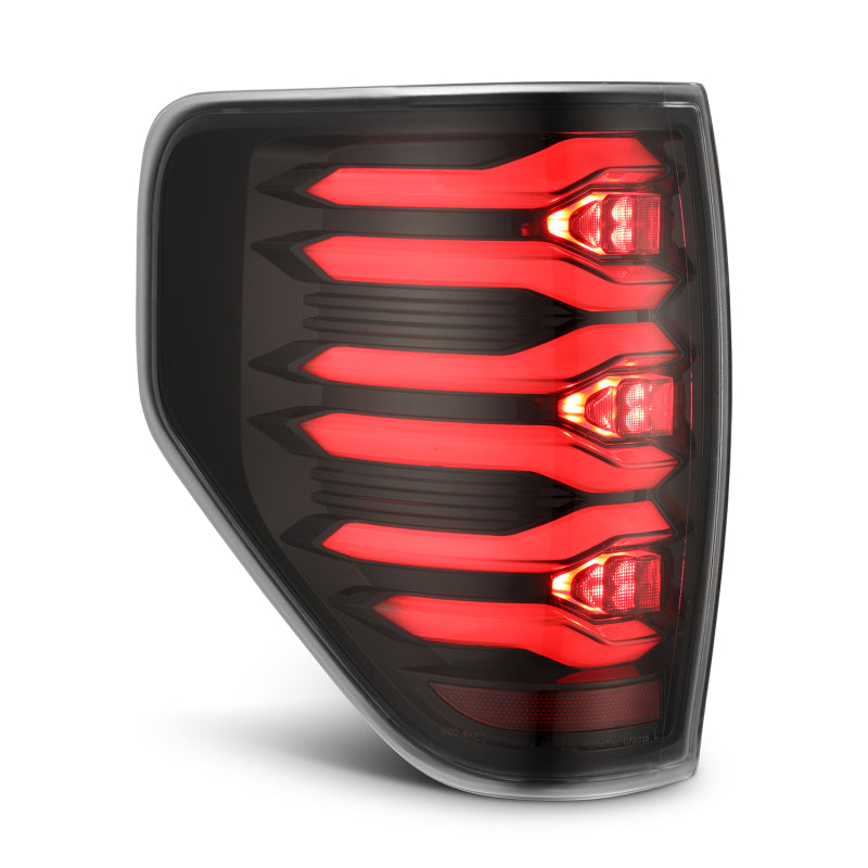 AlphaRex 09-14 Ford F150 LUXX LED Tailights - AlphaBlack Housing