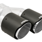 MBRP 3in ID / Dual 4in OD Out Staggered L 9.37in / R 9.87in Dual Wall Carbon Fiber Univ Exhaust Tip