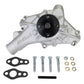 Edelbrock Long Water Pump For Small-Block Chevy, Reverse Rotation, Satin Finish
