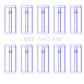 King Engine Bearings Ford N4A/Ne/L/N/Jcc/Lcj/Lse (Size +0.25mm) Main Bearing Set