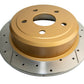 DBA 07-16 Jeep JK Wrangler & Rubicon w/HD Brakes Street Series Rear Cross Drilled & Slotted Rotor