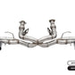 Corsa 20-23 Chevrolet Corvette C8 RWD 3in Track Cat-Back Delete Exhaust w/4.5in CF Black PVD Tips