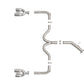 aFe 22-24 Kia Forte GT 1.6L 3in-2.5in 304 Stainless Steel Axle-Back Exhaust w/ Polished Tips