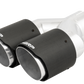 MBRP 3in ID / Dual 4in OD Out Staggered L 9.87in / R 9.37in Dual Wall Carbon Fiber Univ Exhaust Tip