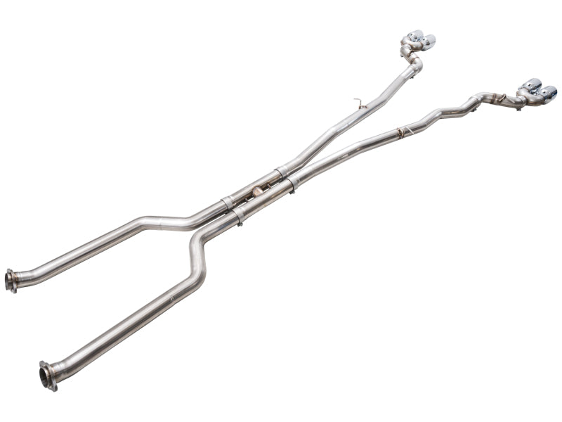 AWE BMW G90/G99 M5 Track Edition Catback Exhaust - Chrome Silver Tips