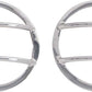 Kentrol 07-18 Jeep Wrangler JK Fog Light Cover Pair - Polished Silver