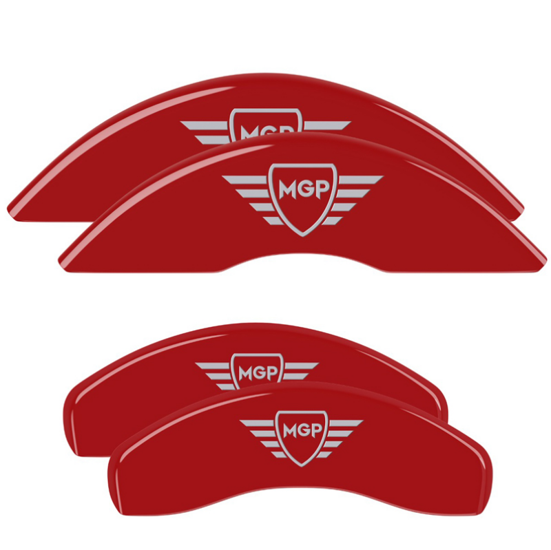 MGP 4 Caliper Covers Classic Front & Rear MGP Red Finish for 01-06 BMW 330i