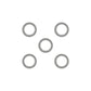 Mishimoto Replacement -06AN PTFE Fitting Ferrules 5 pack