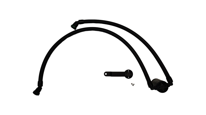 J&L 17-25 Chrysler Pacifica/20-25 Chrysler Voyager Oil Separator PCV Side - Black Anodized