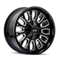 ION Type 152 20x9 / 8x180 BP / 0mm Offset / 124.1mm Hub Black/Milled Wheel