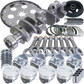Eagle Chevy 350 1Pc 3.750in Crank 5.700in I-Beam Rods 4.040in Pistons 168 Tooth FP Balanced Assembly