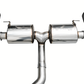 AWE 19-23 BMW 330i / 21-23 BMW 430i Base G2X Touring Axle Back Exhaust - Diamond Black