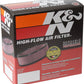 K&N X-Stream Top Filter - Red - Size 9in - 5.125in Neck Flange / 2.75in Height