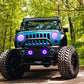 Oracle 07-17 Jeep Wrangler LED Fog Light Halo Kit - UV/Purple