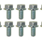 Moroso 5/16in-18 Serrated Zinc Flange Bolt  - 10 Pack