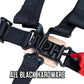 PRP 4.2 Harness with Latch / Link Lap Belt- Black